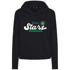 Dallas Stars Levelwear Women's Sweet Monument Tri-Blend Cropped Pullover Hoodie - Black Hoodies