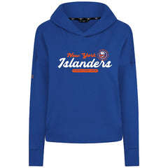 New York Islanders Levelwear Women's Sweet Monument Tri-Blend Cropped Pullover Hoodie - Royal Hoodies