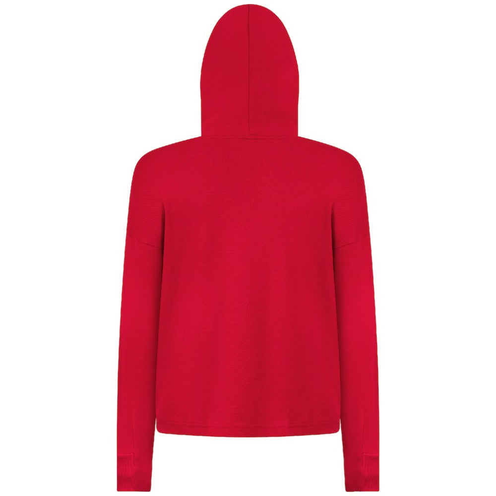 Carolina Hurricanes Levelwear Women's Sweet Monument Tri-Blend Cropped Pullover Hoodie - Red Hoodies