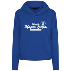 Toronto Maple Leafs Levelwear Women's Sweet Monument Tri-Blend Cropped Pullover Hoodie - Royal Hoodies