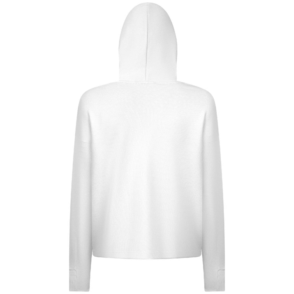 Vancouver Canucks Levelwear Women's Sweet Banner Arch Tri-Blend Cropped Pullover Hoodie - White Hoodies