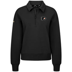 Philadelphia Flyers Levelwear Women's Canmore Quarter-Zip Pullover - Black Pullover