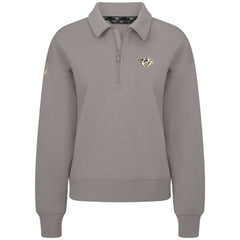 Nashville Predators Levelwear Women's Canmore Quarter-Zip Pullover - Gray Pullover