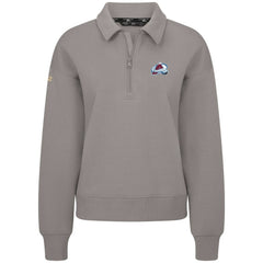 Colorado Avalanche Levelwear Women's Canmore Quarter-Zip Pullover - Gray Pullover
