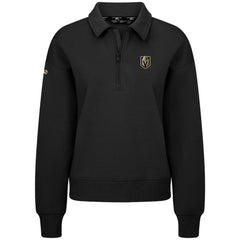 Vegas Golden Knights Levelwear Women's Canmore Quarter-Zip Pullover - Black Pullover