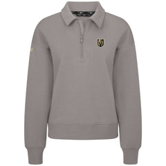 Vegas Golden Knights Levelwear Women's Canmore Quarter-Zip Pullover - Gray Pullover