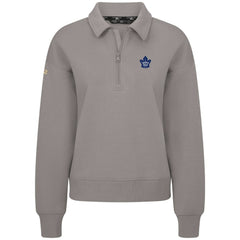 Toronto Maple Leafs Levelwear Women's Canmore Quarter-Zip Pullover - Gray Pullover