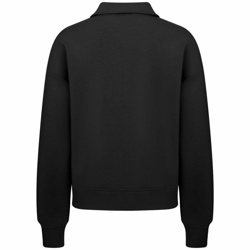 Edmonton Oilers Levelwear Women's Canmore Quarter-Zip Pullover - Black Pullover