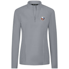 New York Islanders Levelwear Women's Upright Quarter-Zip Pullover - Gray Pullover
