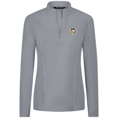 Pittsburgh Penguins Levelwear Women's Upright Quarter-Zip Pullover - Gray Pullover
