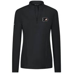 Philadelphia Flyers Levelwear Women's Upright Quarter-Zip Pullover - Black Pullover