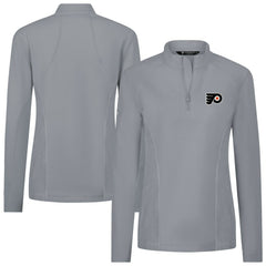 Philadelphia Flyers Levelwear Women's Upright Quarter-Zip Pullover - Gray Pullover