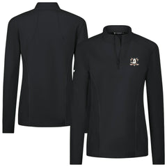 Anaheim Ducks Levelwear Women's Upright Quarter-Zip Pullover - Black Pullover