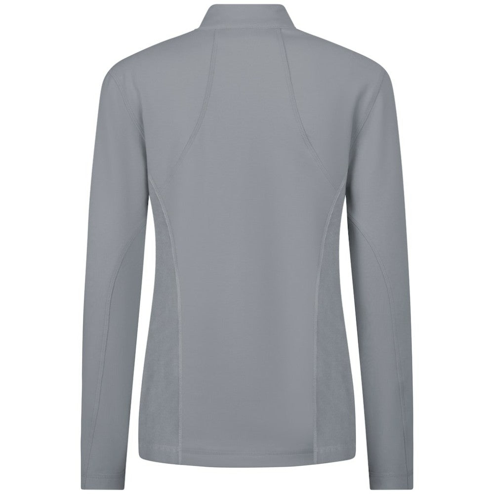 Vancouver Canucks Levelwear Women's Upright Quarter-Zip Pullover - Gray Pullover