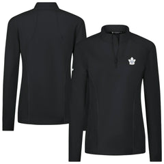 Toronto Maple Leafs Levelwear Women's Upright Quarter-Zip Pullover - Black Pullover