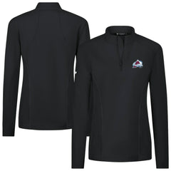 Colorado Avalanche Levelwear Women's Upright Quarter-Zip Pullover - Black Pullover
