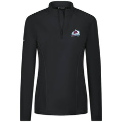 Colorado Avalanche Levelwear Women's Upright Quarter-Zip Pullover - Black Pullover