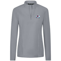 Colorado Avalanche Levelwear Women's Upright Quarter-Zip Pullover - Gray Pullover