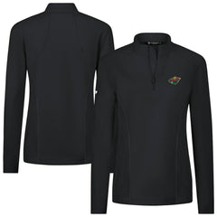Minnesota Wild Levelwear Women's Upright Quarter-Zip Pullover - Black Pullover