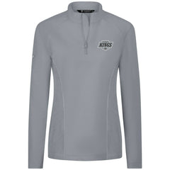 Los Angeles Kings Levelwear Women's Upright Quarter-Zip Pullover - Gray Pullover