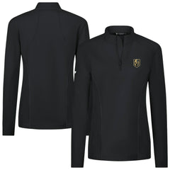 Vegas Golden Knights Levelwear Women's Upright Quarter-Zip Pullover - Black Pullover