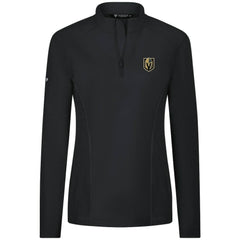 Vegas Golden Knights Levelwear Women's Upright Quarter-Zip Pullover - Black Pullover