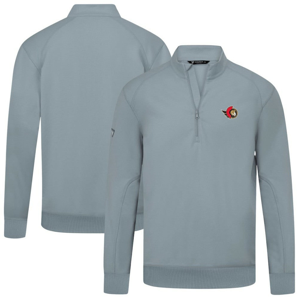 Ottawa Senators Levelwear Upright Tri-Blend Quarter-Zip Pullover - Gray Pullover