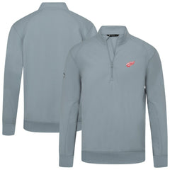 Detroit Red Wings Levelwear Upright Tri-Blend Quarter-Zip Pullover - Gray Pullover