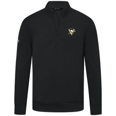 Pittsburgh Penguins Levelwear Upright Tri-Blend Quarter-Zip Pullover - Black Pullover