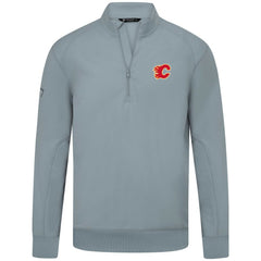 Calgary Flames Levelwear Upright Tri-Blend Quarter-Zip Pullover - Gray Pullover