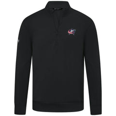 Columbus Blue Jackets Levelwear Upright Tri-Blend Quarter-Zip Pullover - Black Pullover