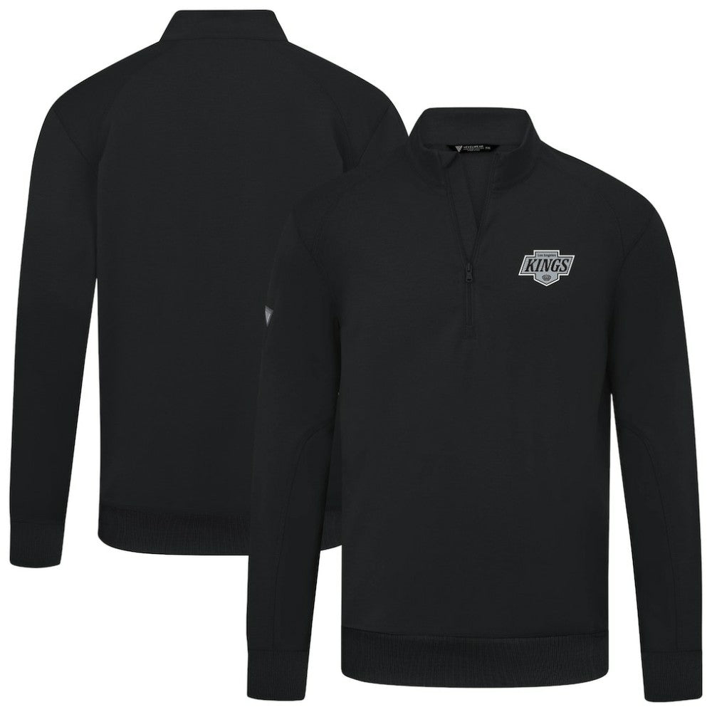 Los Angeles Kings Levelwear Upright Tri-Blend Quarter-Zip Pullover - Black Pullover