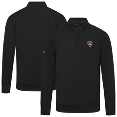Florida Panthers Levelwear Upright Tri-Blend Quarter-Zip Pullover - Black Pullover