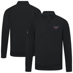 Washington Capitals Levelwear Upright Tri-Blend Quarter-Zip Pullover - Black Pullover