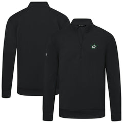 Dallas Stars Levelwear Upright Tri-Blend Quarter-Zip Pullover - Black Pullover