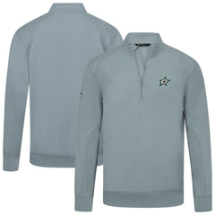 Dallas Stars Levelwear Upright Tri-Blend Quarter-Zip Pullover - Gray Pullover