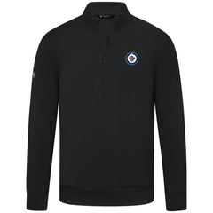 Winnipeg Jets Levelwear Upright Tri-Blend Quarter-Zip Pullover - Black Pullover