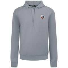 New York Islanders Levelwear Technic Quarter-Zip Pullover Hoodie - Gray Hoodies