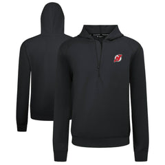 New Jersey Devils Levelwear Technic Quarter-Zip Pullover Hoodie - Black Jerseys
