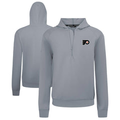 Philadelphia Flyers Levelwear Technic Quarter-Zip Pullover Hoodie - Gray Hoodies