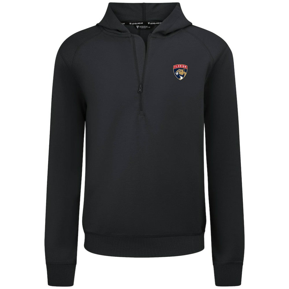 Florida Panthers Levelwear Technic Quarter-Zip Pullover Hoodie - Black Hoodies