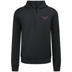Washington Capitals Levelwear Technic Quarter-Zip Pullover Hoodie - Black Hoodies
