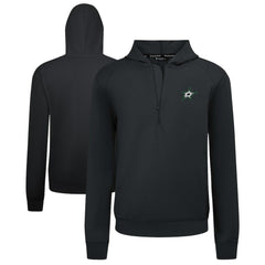 Dallas Stars Levelwear Technic Quarter-Zip Pullover Hoodie - Black Hoodies