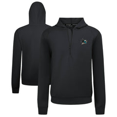 San Jose Sharks Levelwear Technic Quarter-Zip Pullover Hoodie - Black Hoodies