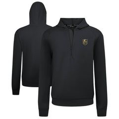 Vegas Golden Knights Levelwear Technic Quarter-Zip Pullover Hoodie - Black Hoodies