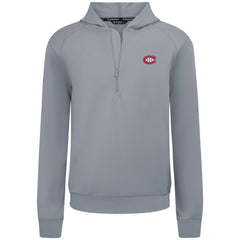 Montreal Canadiens Levelwear Technic Quarter-Zip Pullover Hoodie - Gray Hoodies