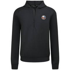 New York Islanders Levelwear Technic Quarter-Zip Pullover Hoodie - Black Hoodies