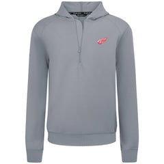 Detroit Red Wings Levelwear Technic Quarter-Zip Pullover Hoodie - Gray Hoodies
