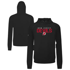 New Jersey Devils Levelwear Mandate Carve Tri-Blend Pullover Hoodie - Black Jerseys