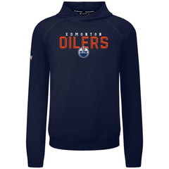 Edmonton Oilers Levelwear Mandate Carve Tri-Blend Pullover Hoodie - Navy Hoodies